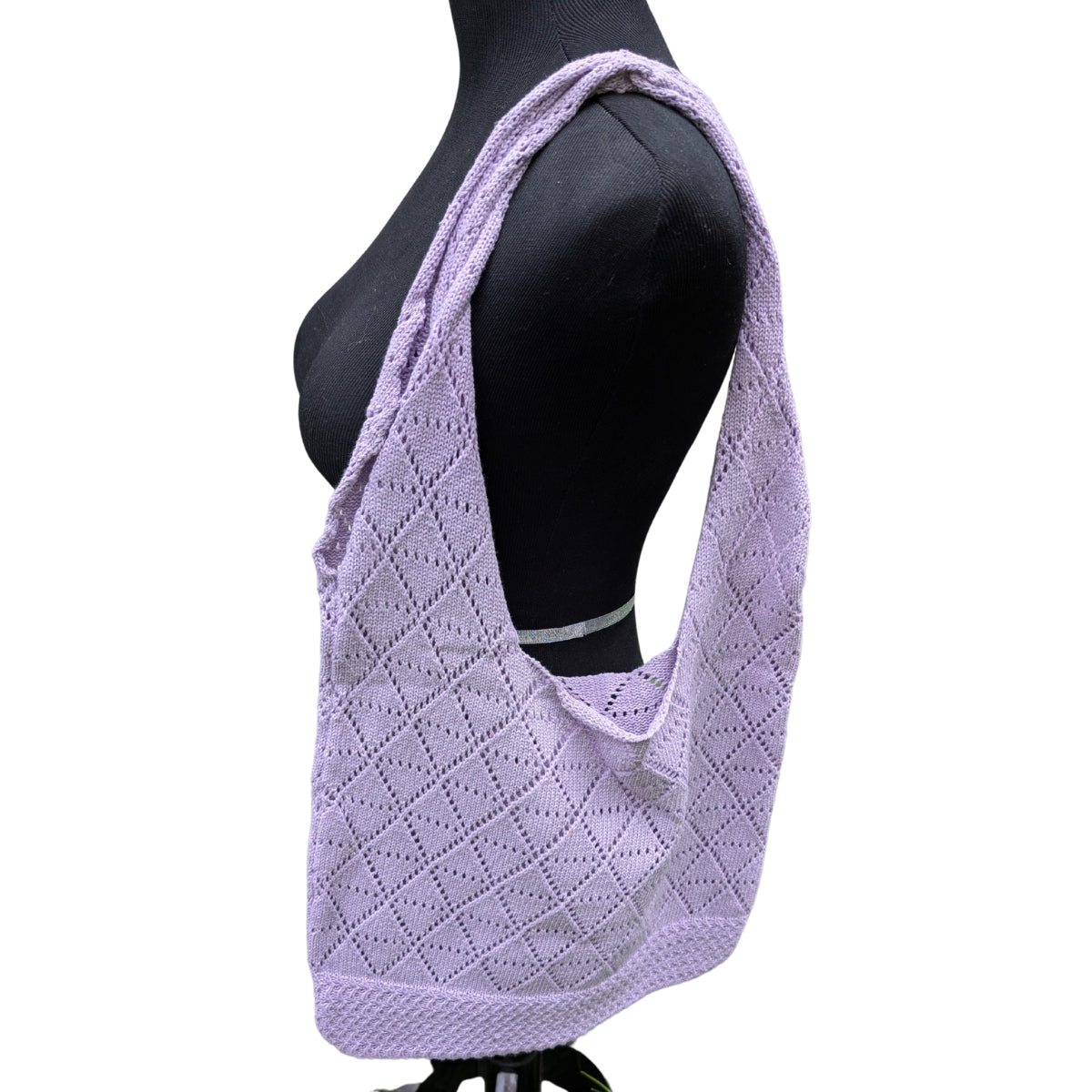 Lavender Knit Bag