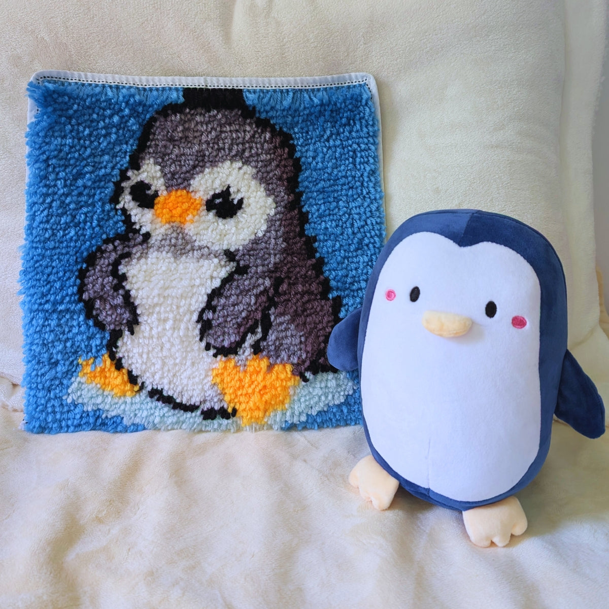 Penguin Snuggle Buddy Set
