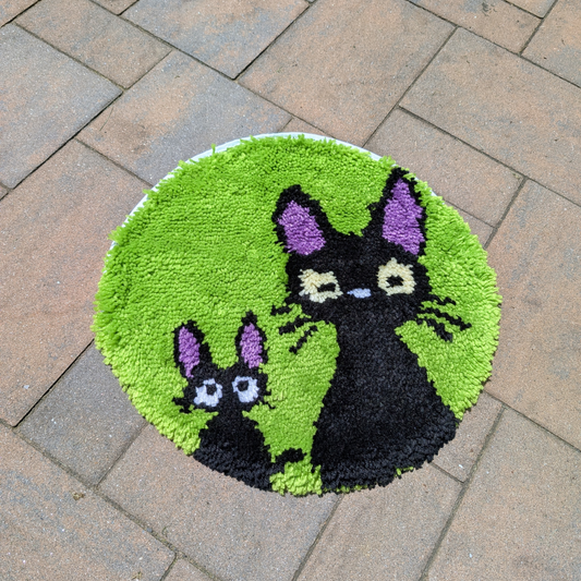 Black Cats Decorative Rug