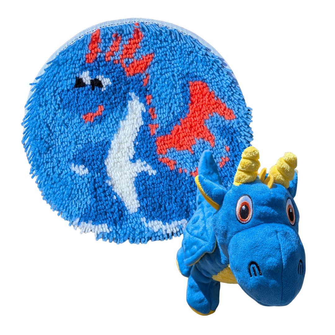 Blue Dragon Snuggle Buddy Set