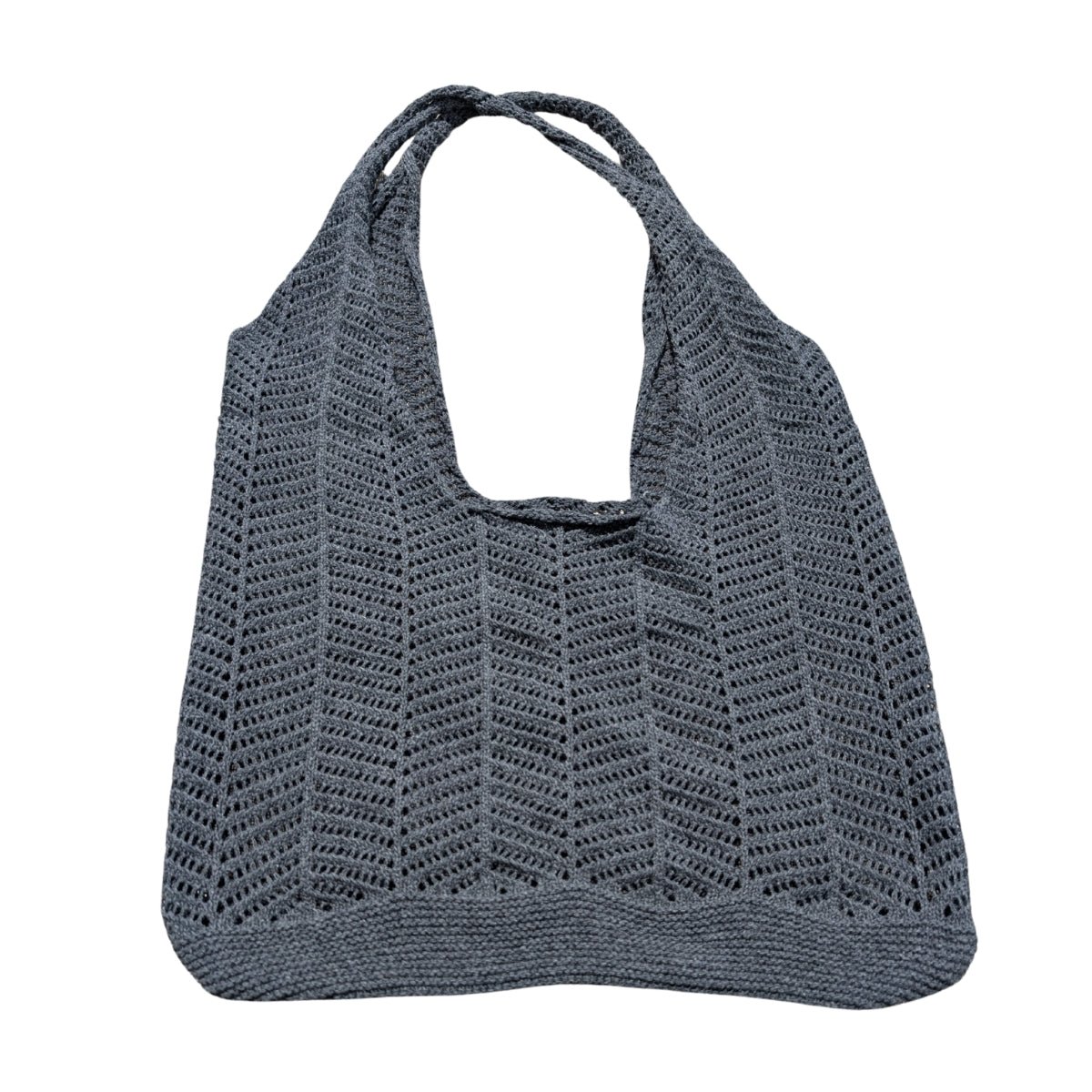 Charcoal Grey Knit Bag