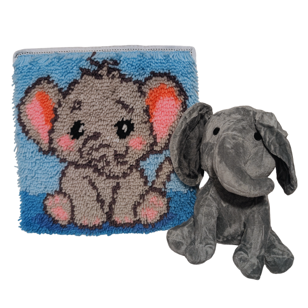 Elephant Snuggle Buddy Set