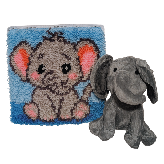 Elephant Snuggle Buddy Set