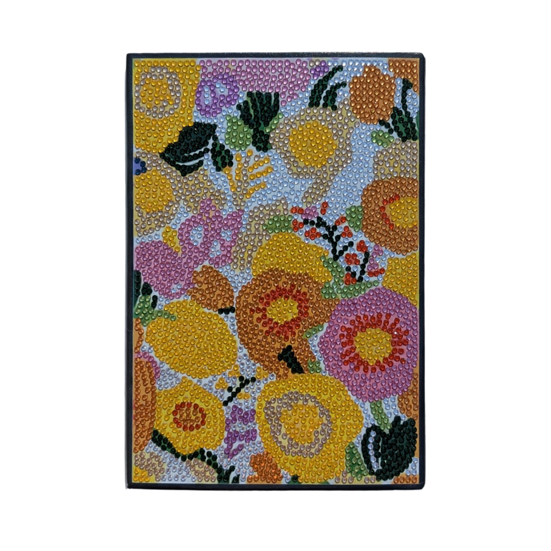Pink Floral Series Journal with Jewel Cover