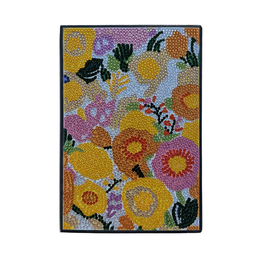 Pink Floral Series Journal with Jewel Cover