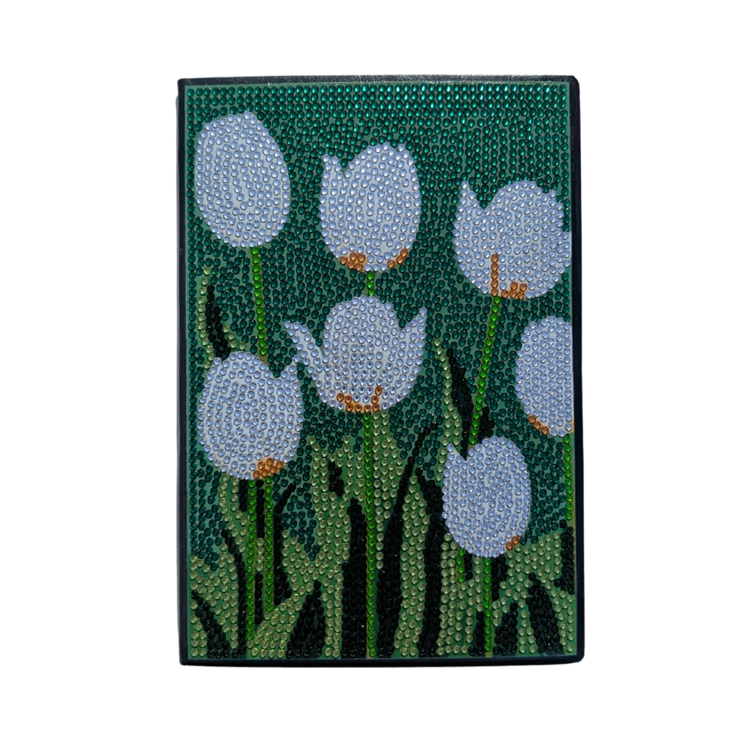 Green Floral Series Journal with Jewel Cover