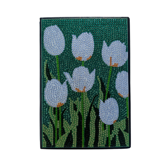 Green Floral Series Journal with Jewel Cover