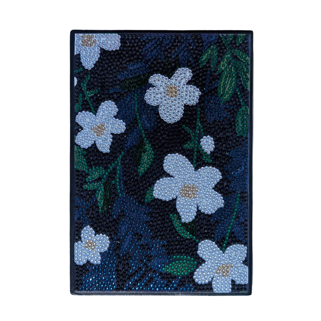 Dark Floral Series Journal with Jewel Cover