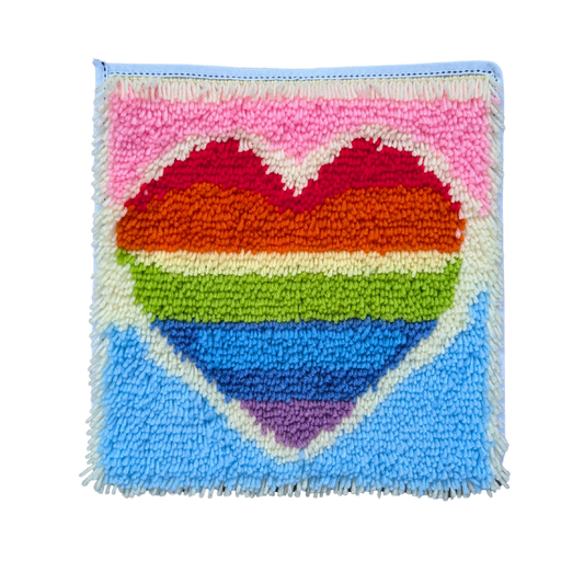 Rainbow Heart Tapestry